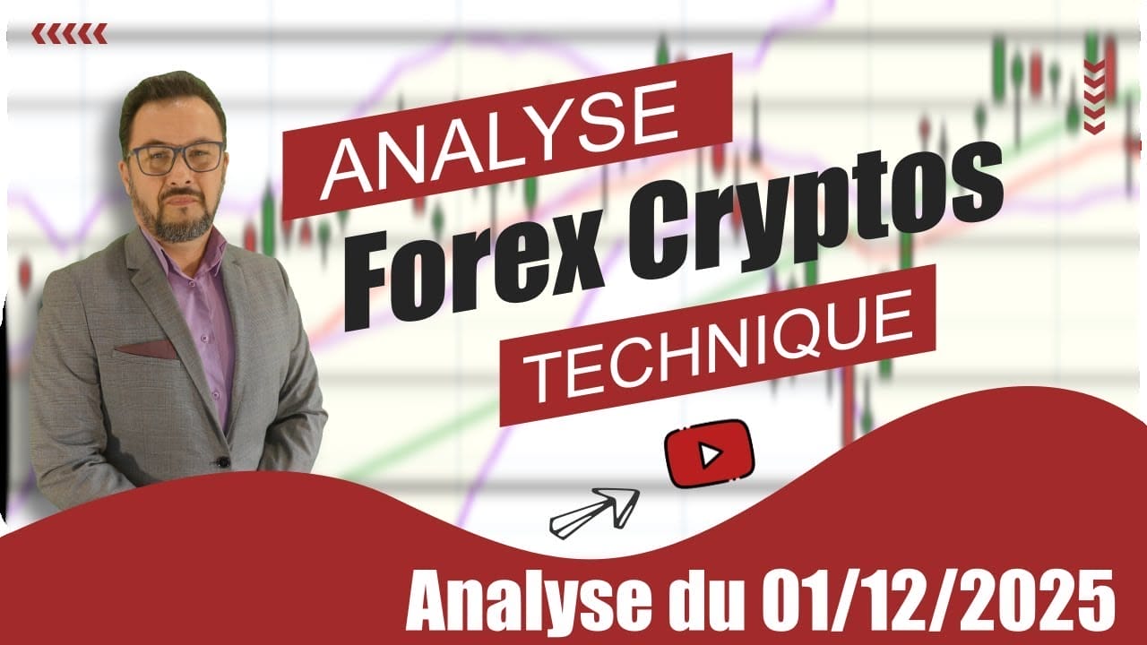 Analyse Technique Video CRYPTO et FOREX du 01-12-2025